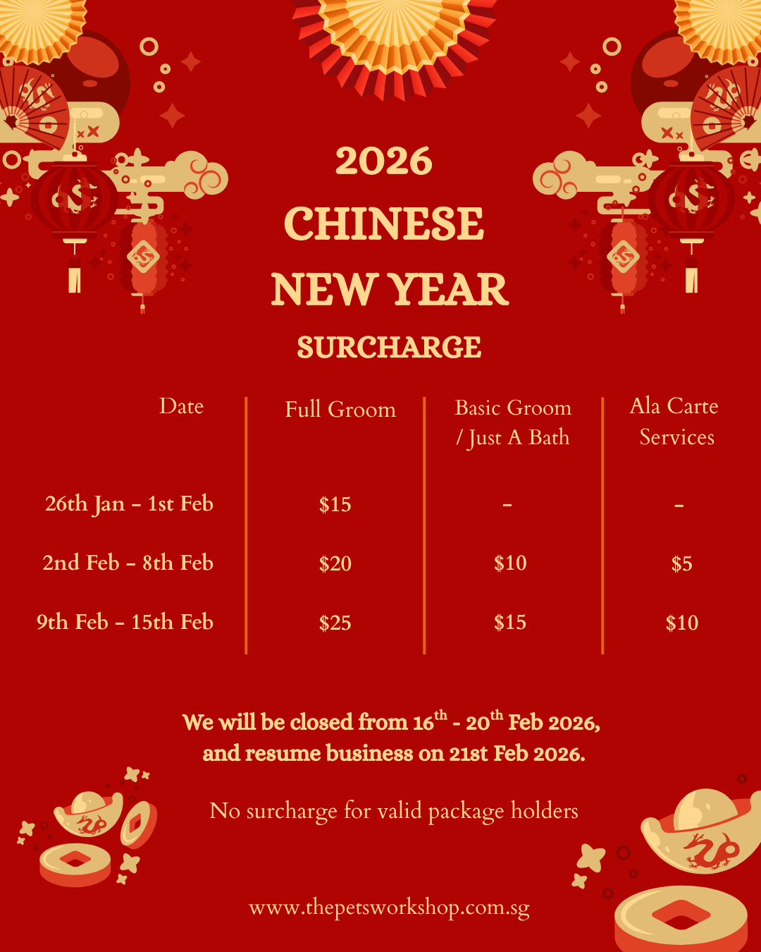 Pet Workshop - Chinese New year 2026